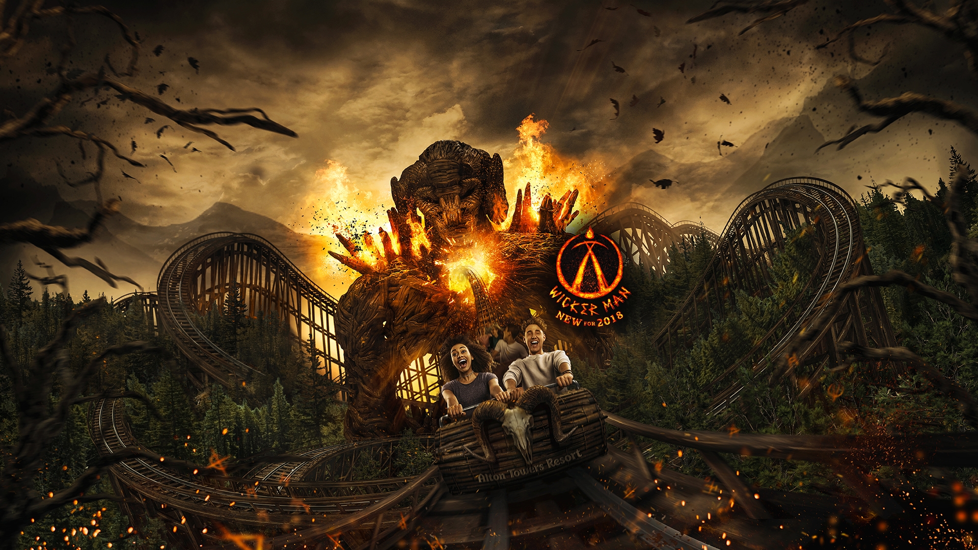 Nouvelles photos de Wicker Man à Alton Towers