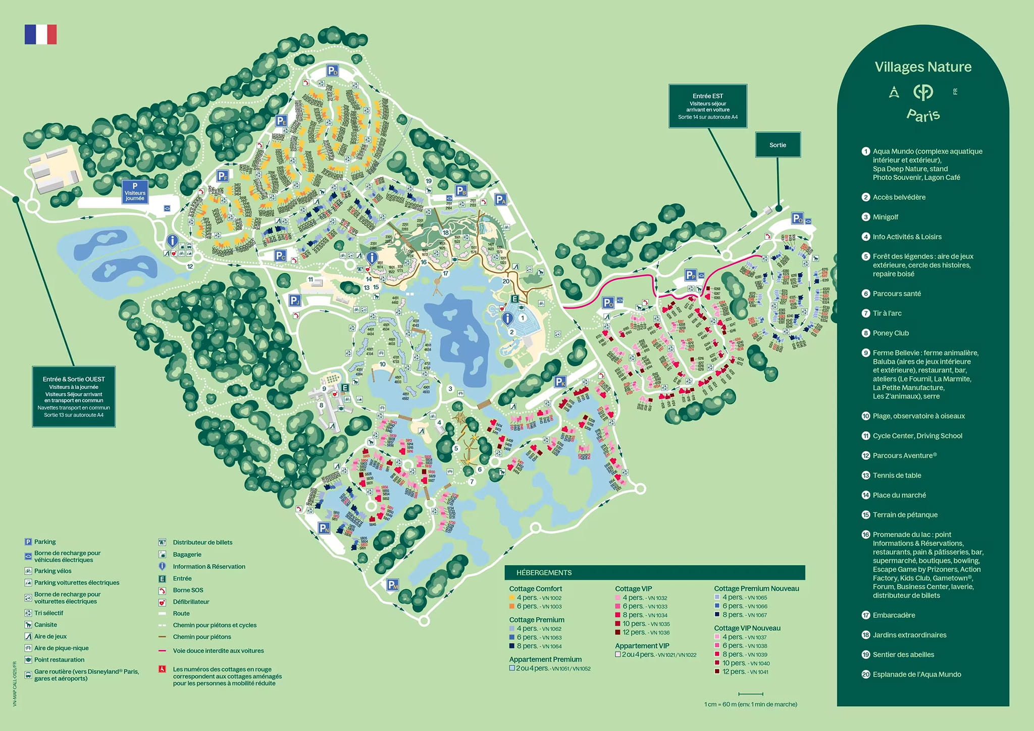 Plan du parc — Aqua Mundo - Village Nature Paris