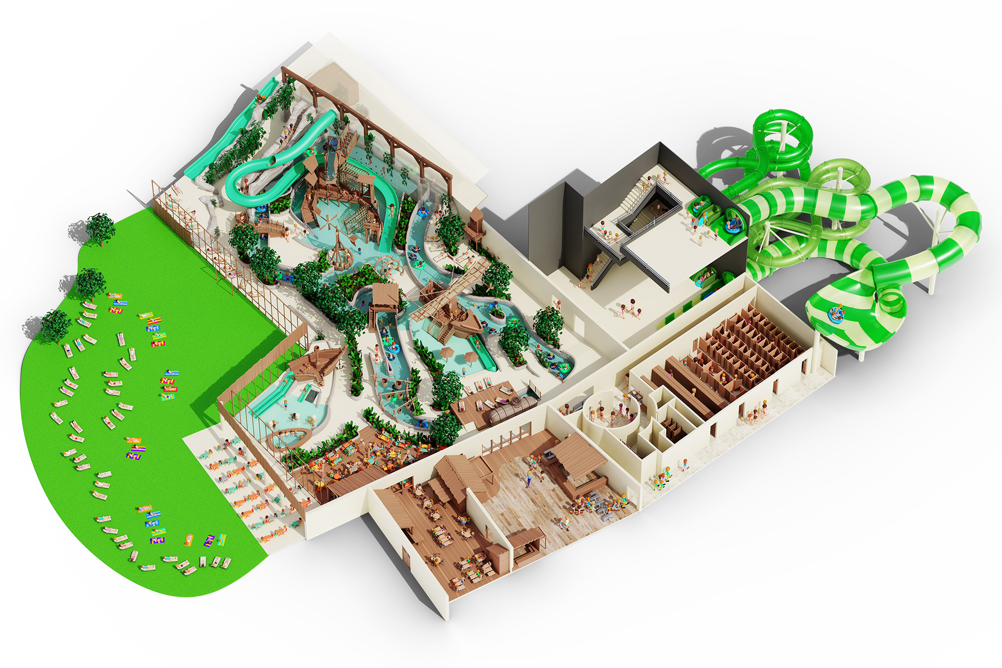 Plan du parc — Aquapark - Bellewaerde