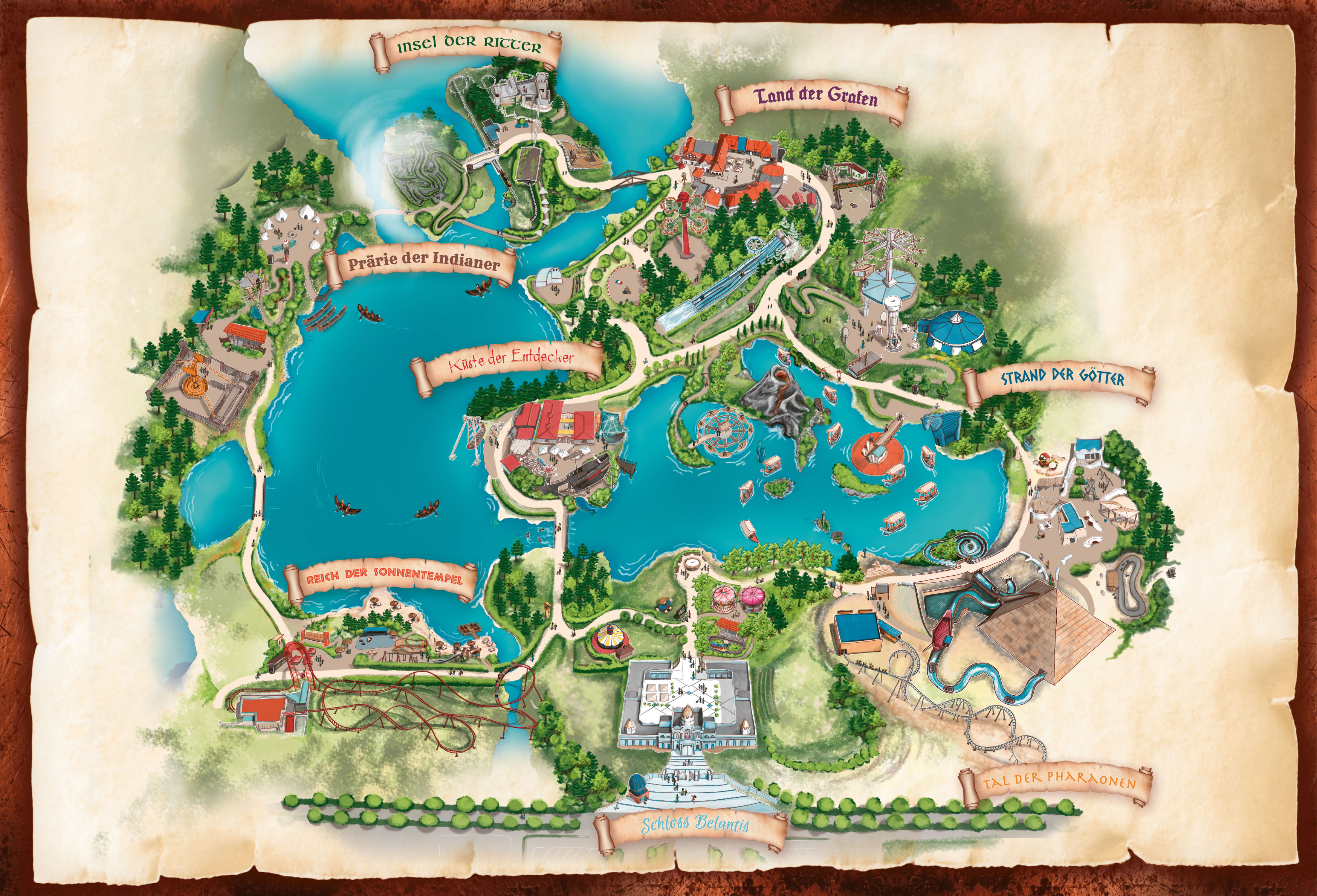 Plan du parc — Belantis