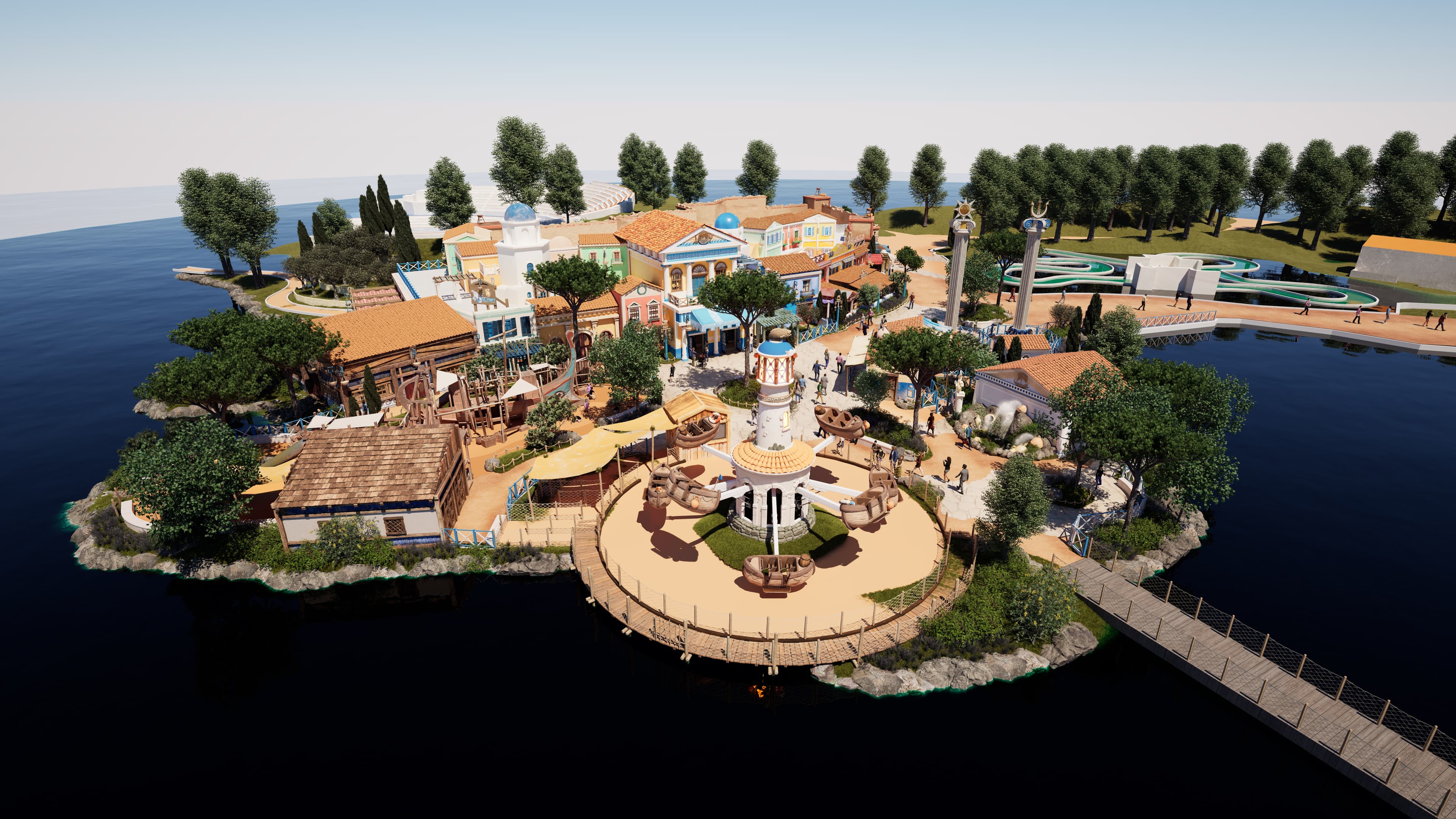 Vue aérienne de la zone grecque 2027