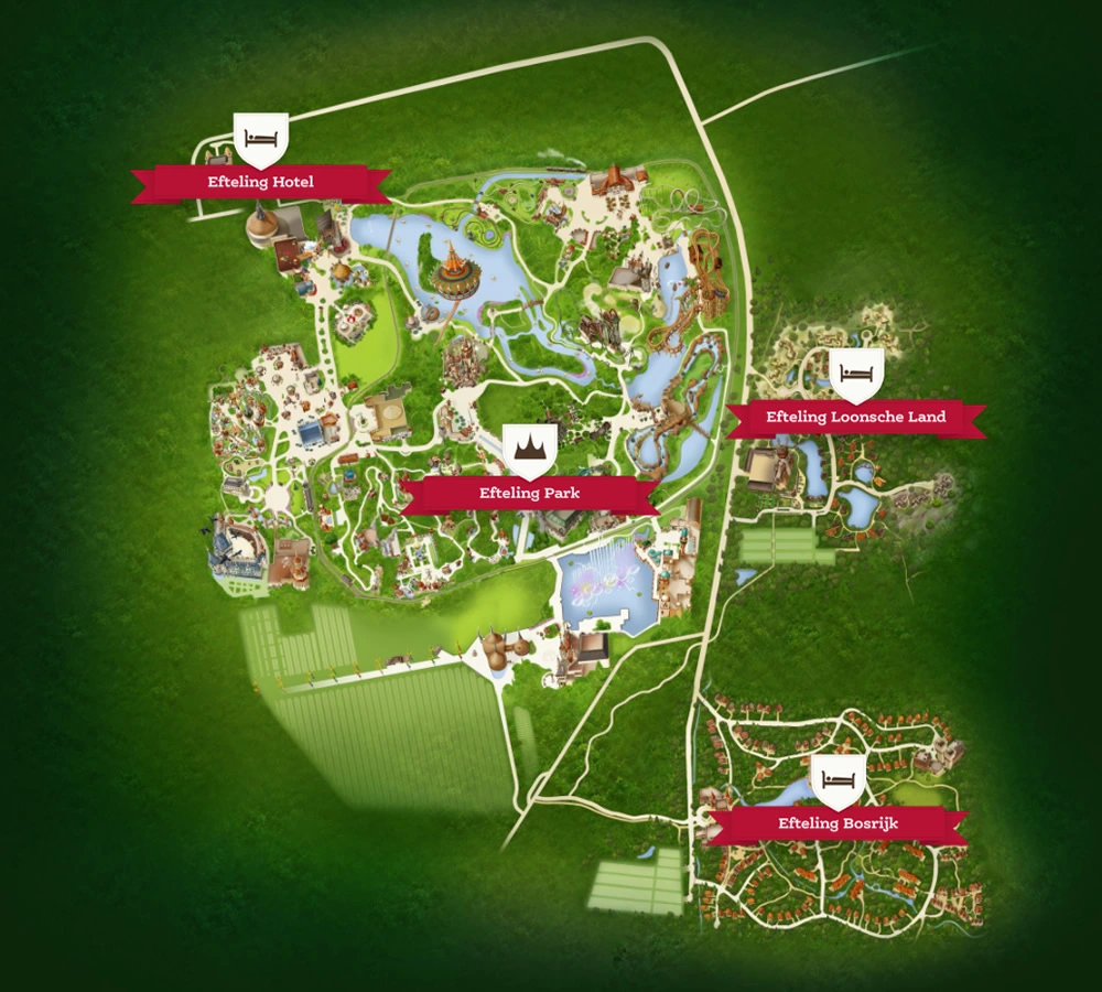Plan du parc — Efteling