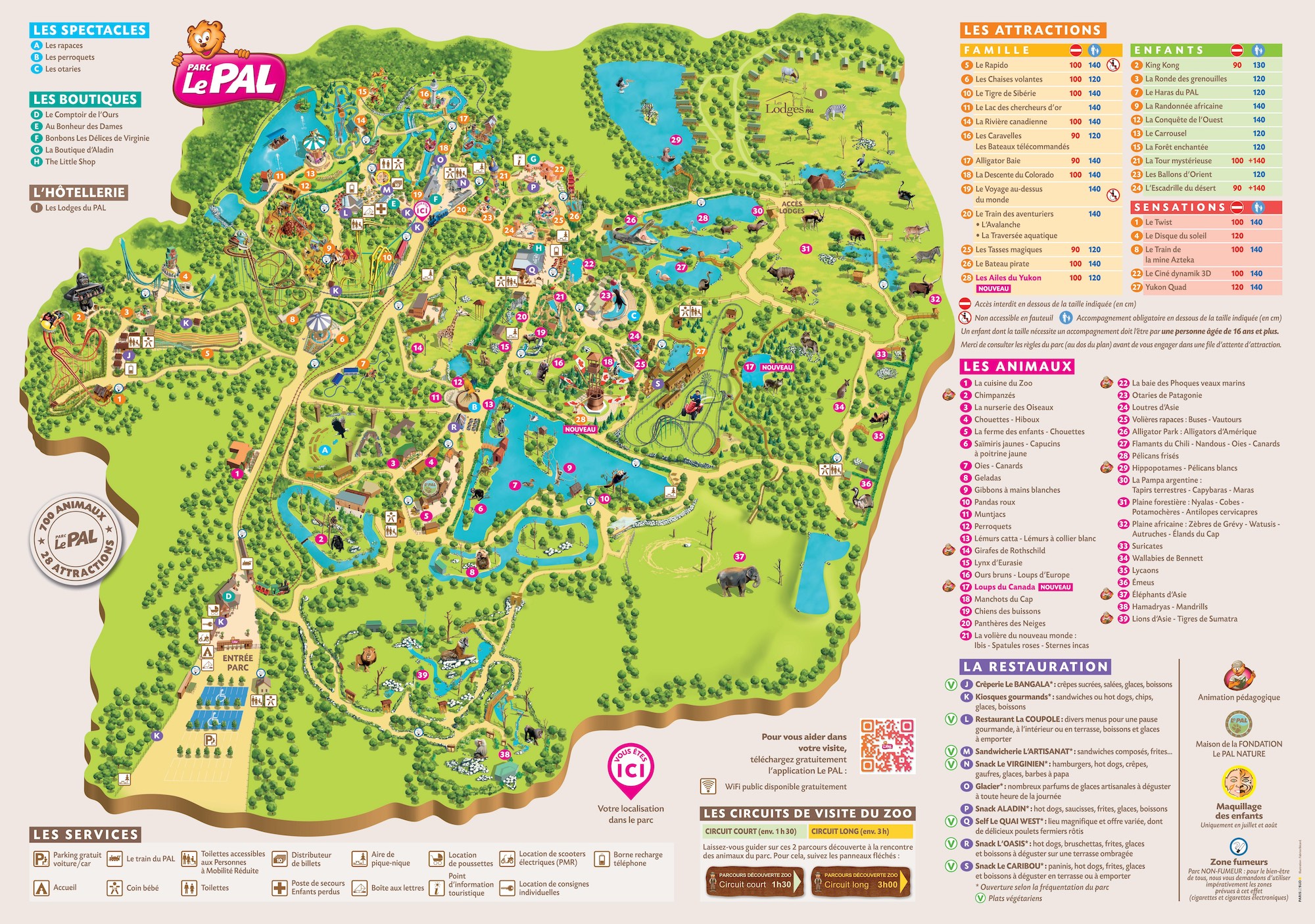 Plan du parc — Le PAL