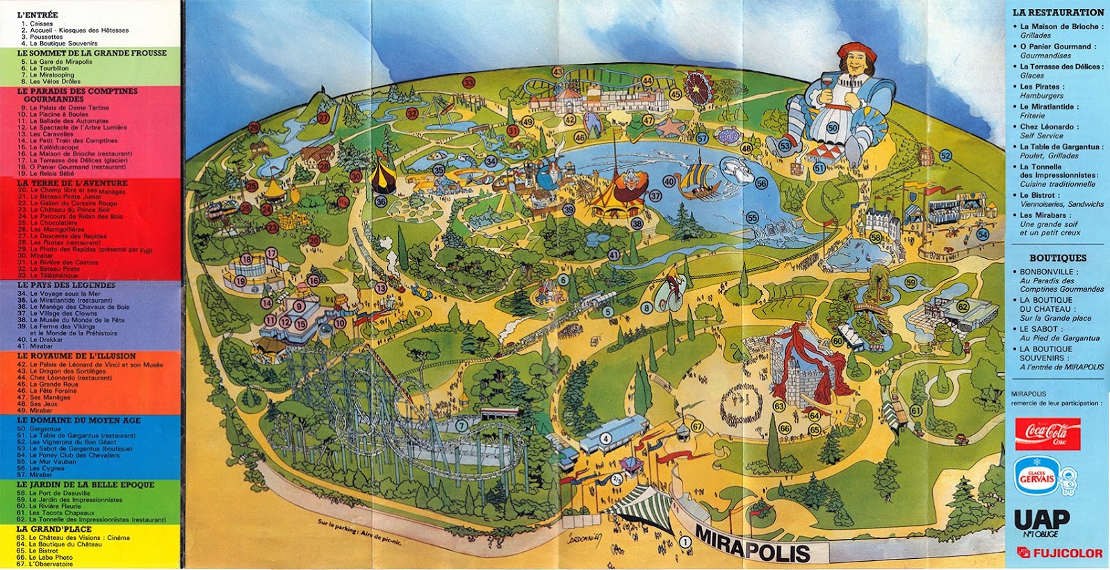 Plan du parc — Mirapolis