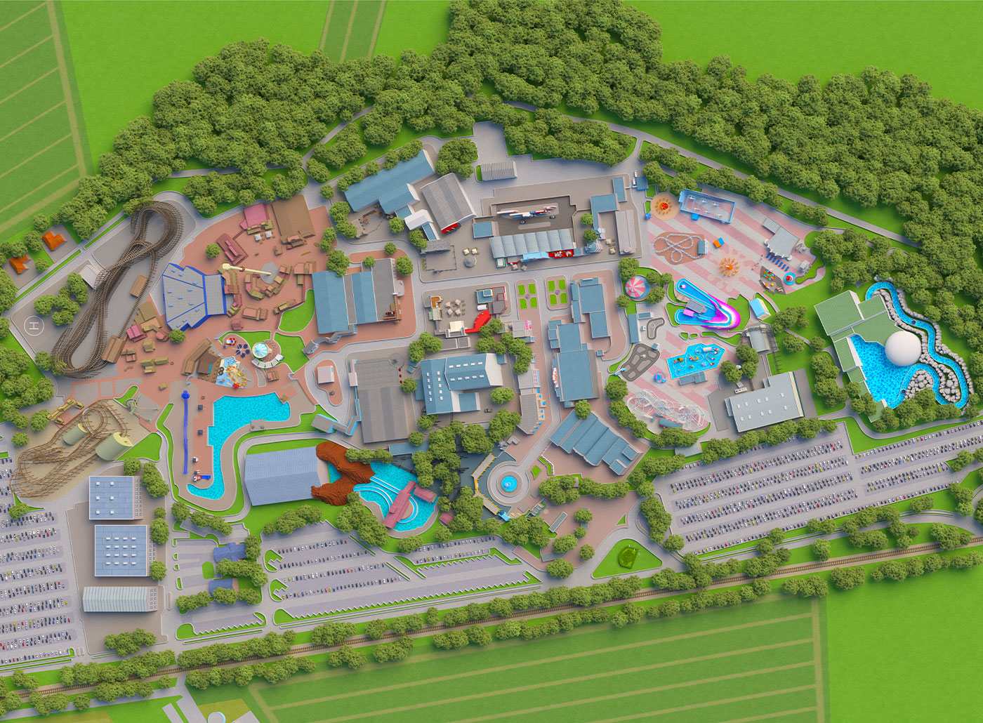 Plan du parc — Movie Park Germany