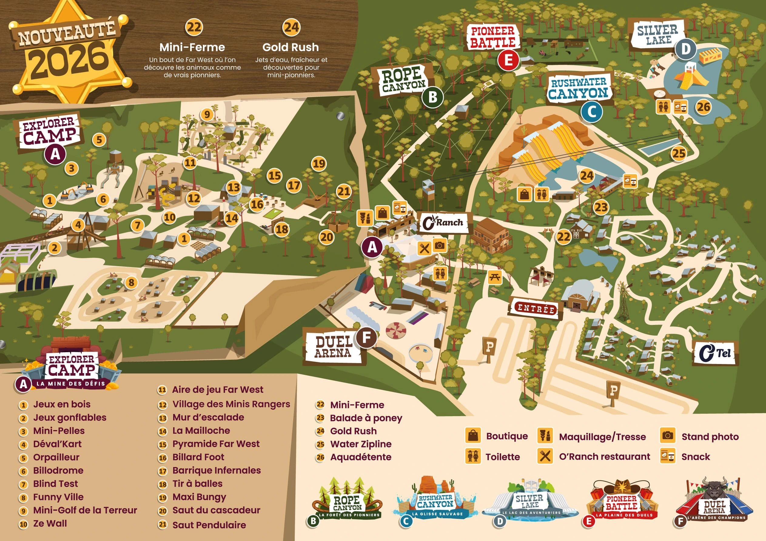 Plan du parc — O’Fun Park