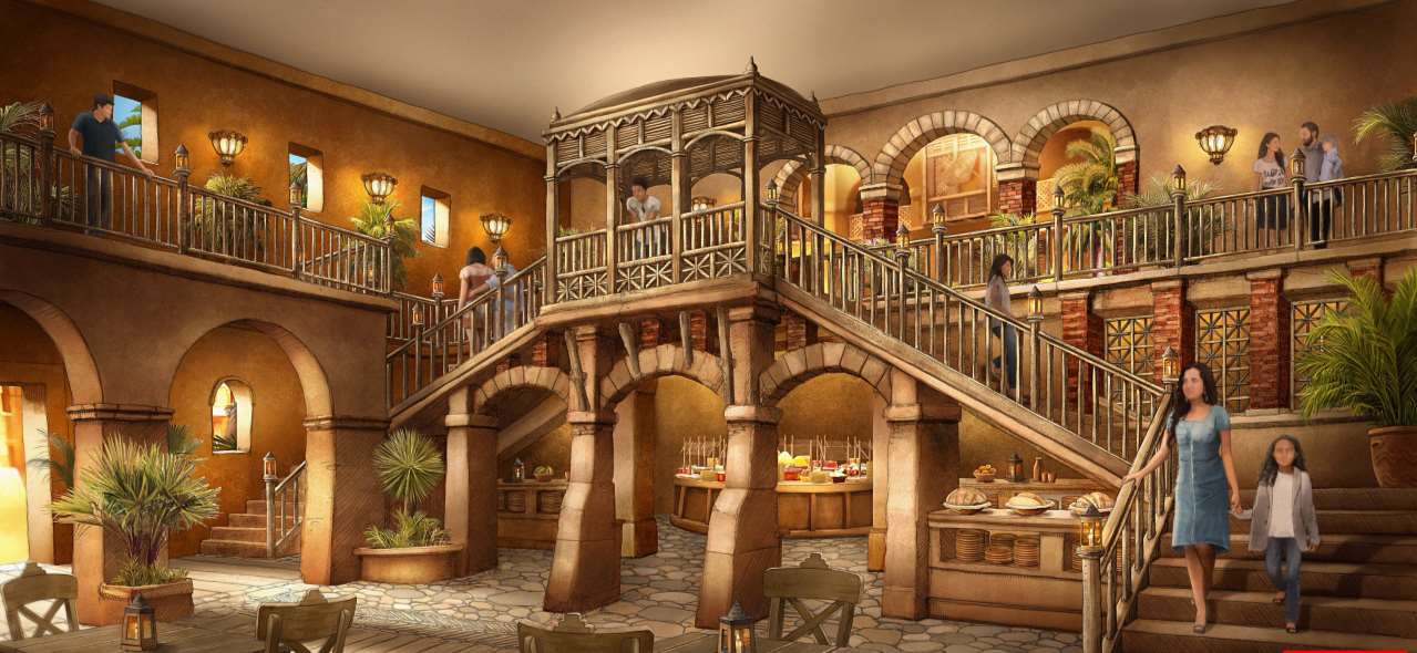 🏺 Restaurant 1 : une grande salle aux influences orientales