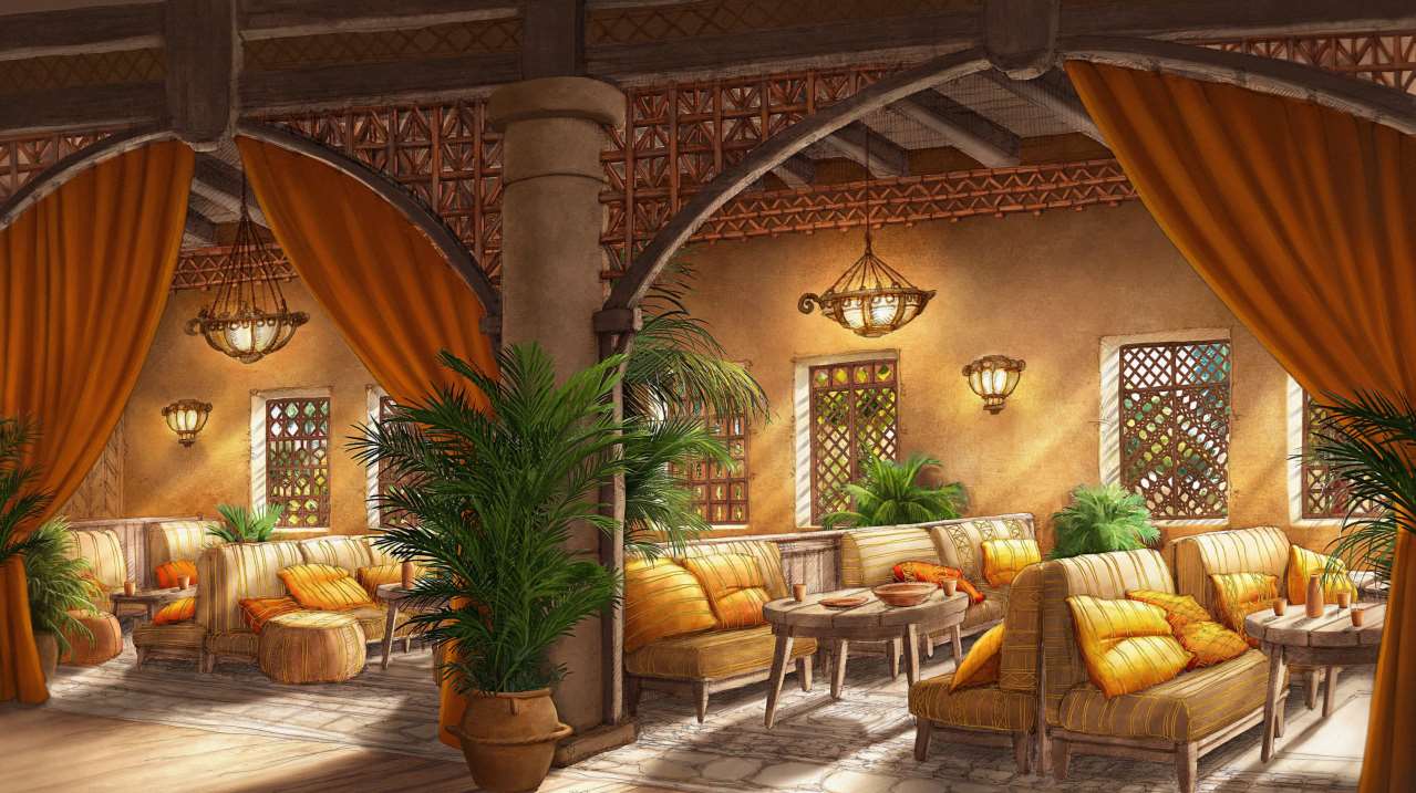 🏺 Restaurant 1 : une grande salle aux influences orientales