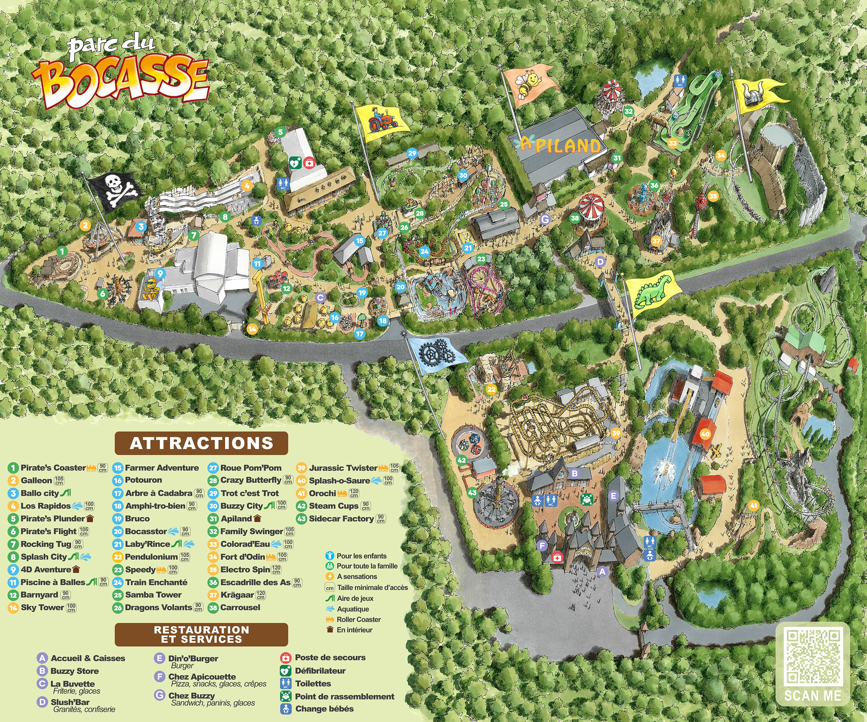Plan du parc — Parc Du Bocasse