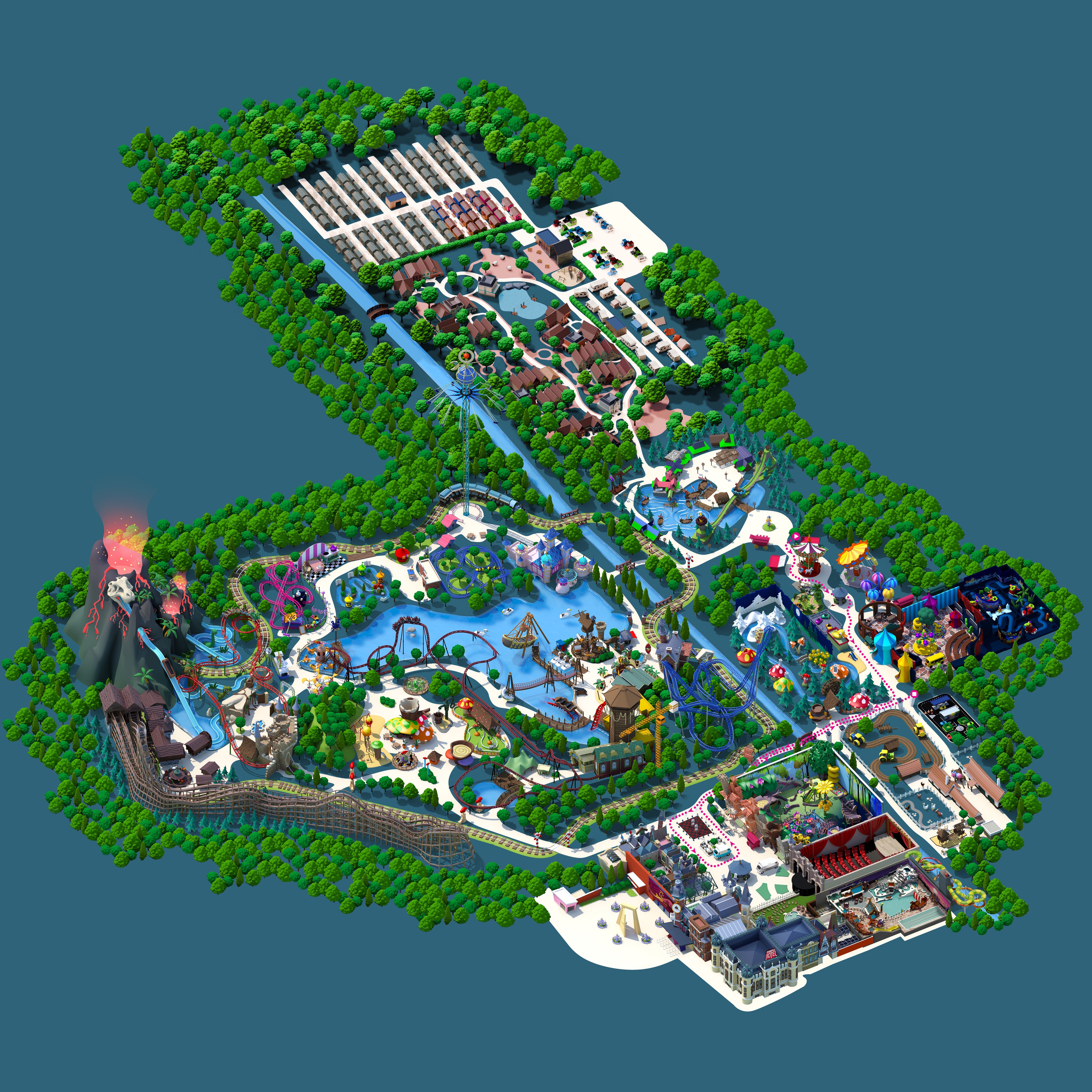 Plan du parc — Plopsaland Belgium