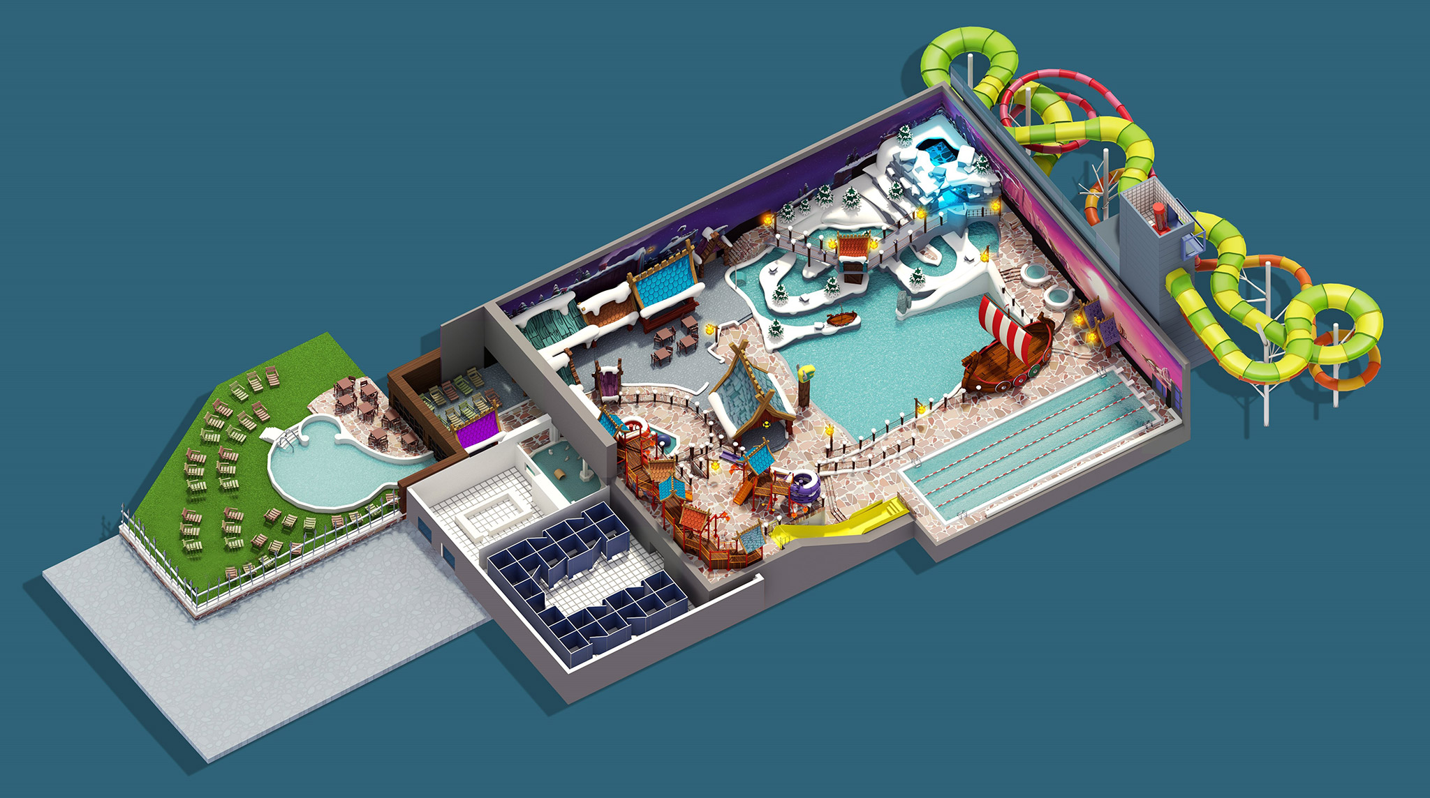 Plan du parc — Plopsaqua de Panne
