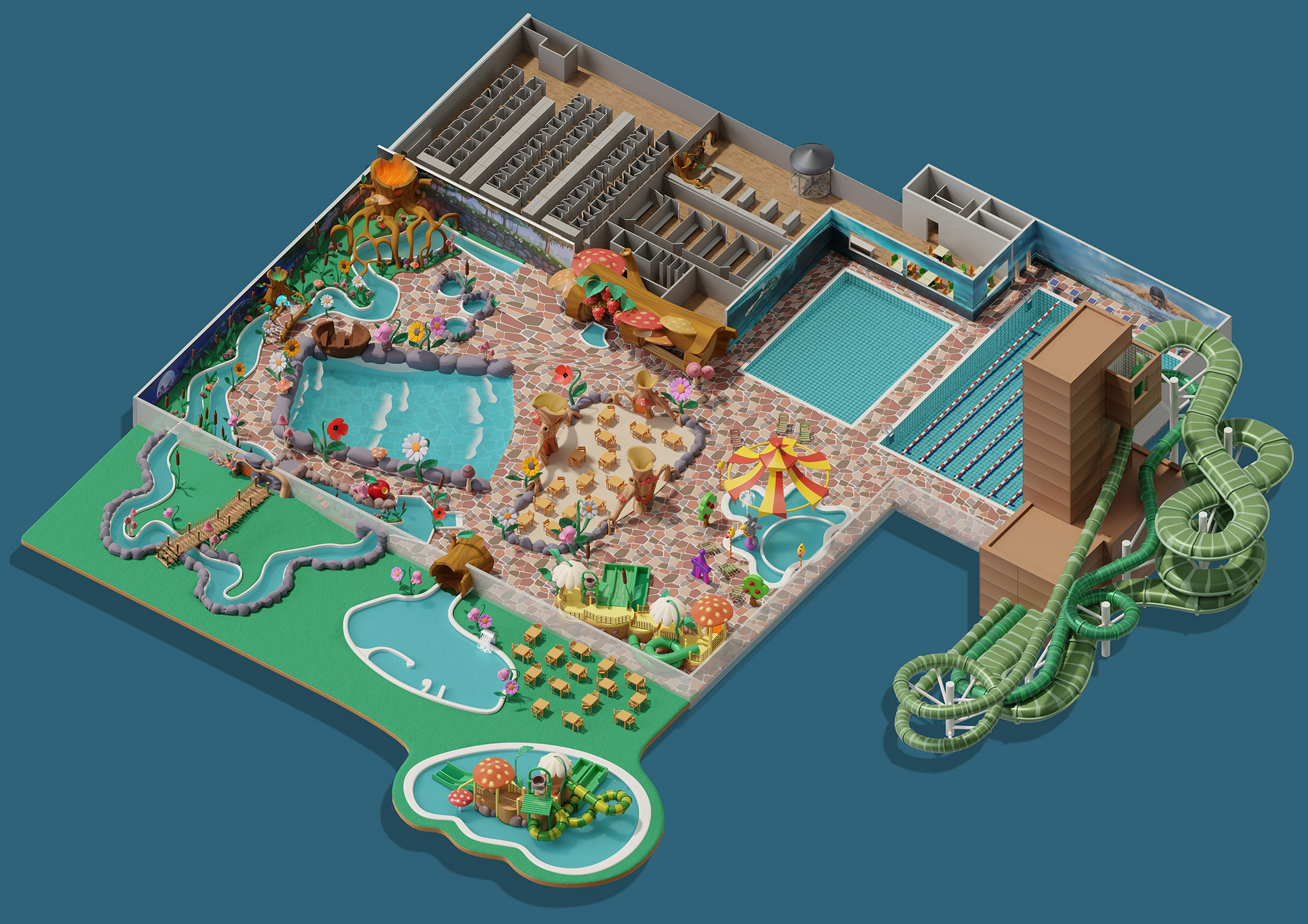 Plan du parc — Plopsaqua Hannut-Landen