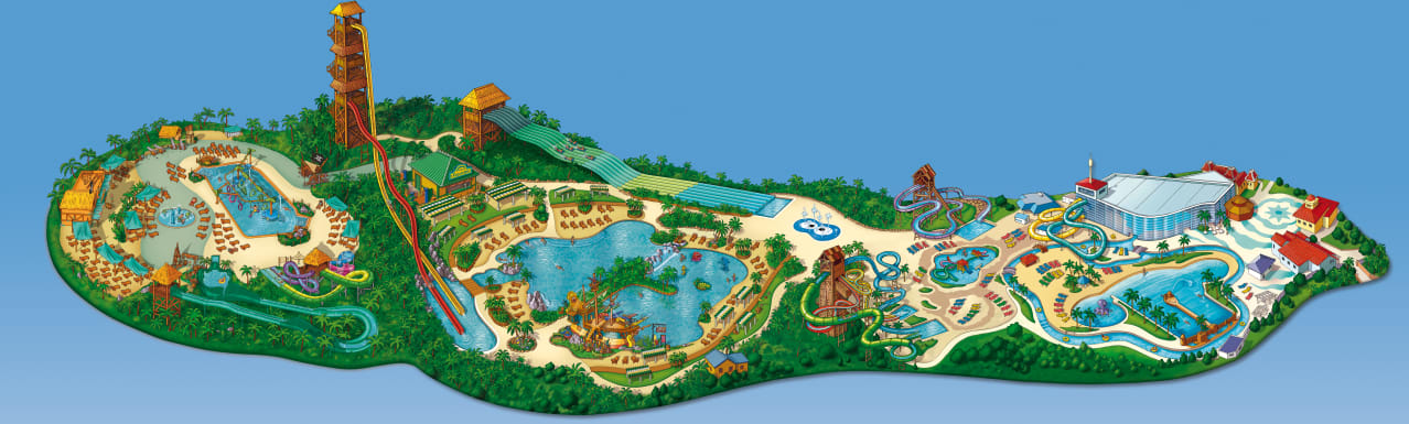 Plan du parc — Caribe Aquatic Park