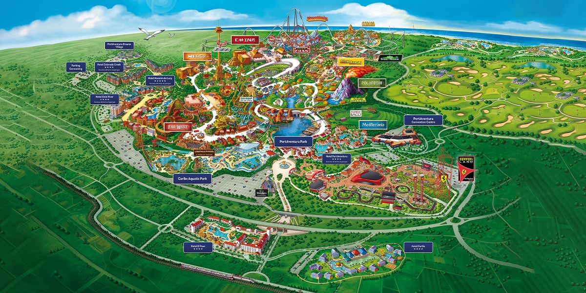 Plan du parc — PortAventura World