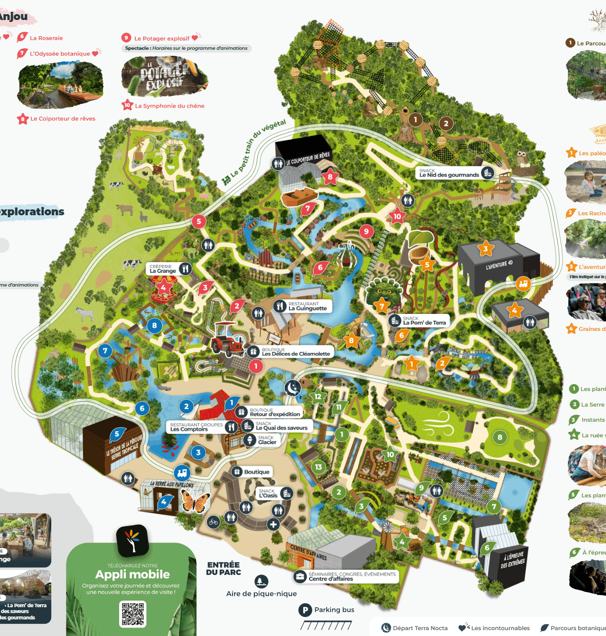Plan du parc — Terra Botanica