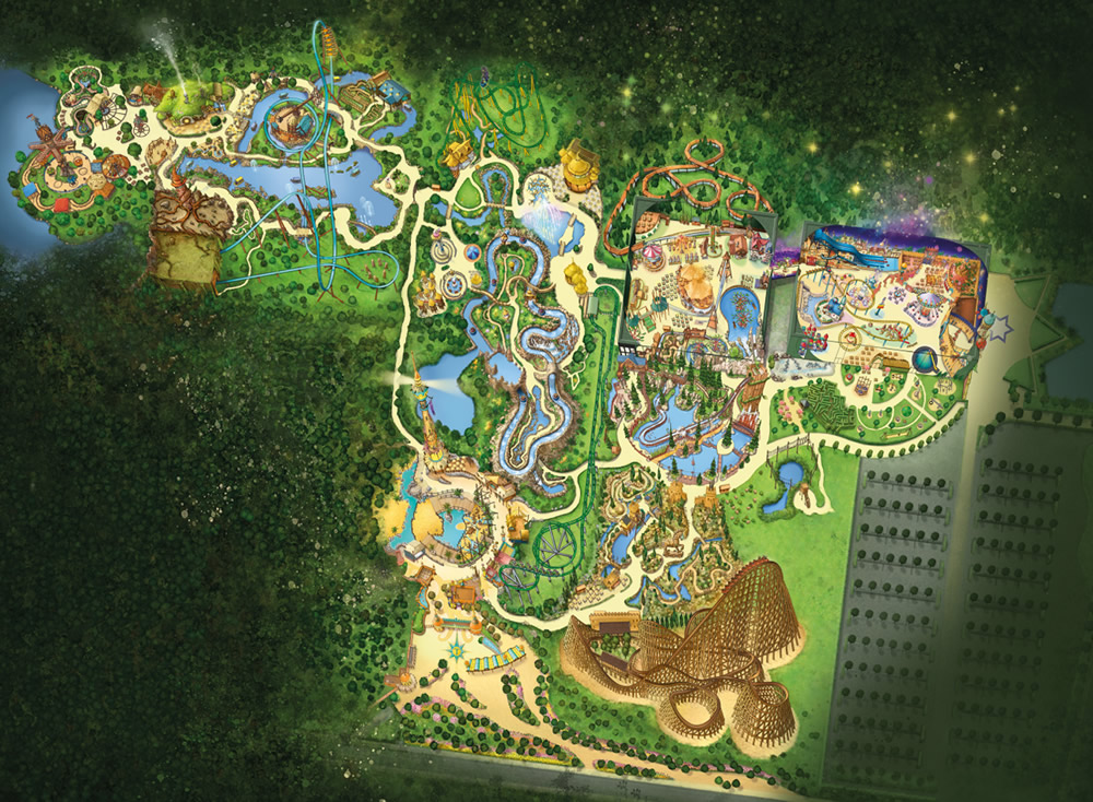 Plan du parc — Toverland