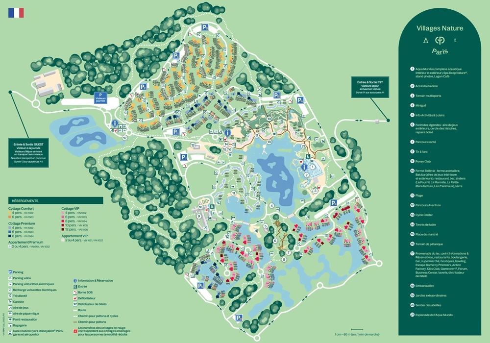 Plan du parc — Village Nature Paris