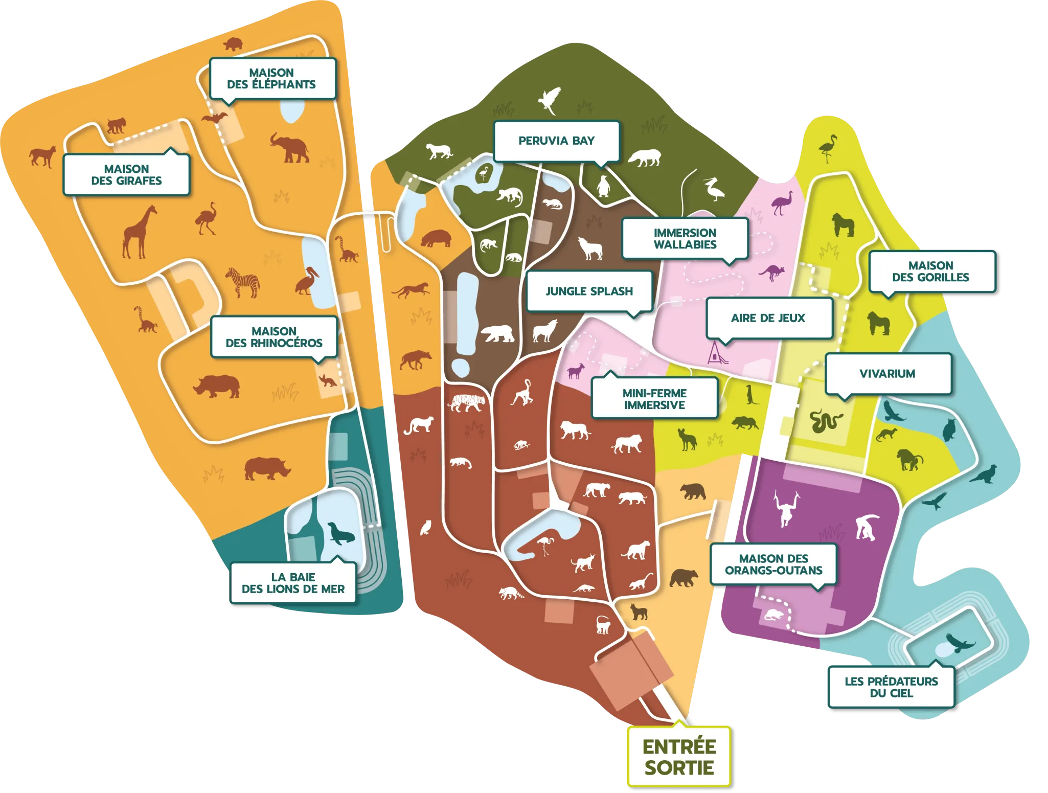 Plan du parc — Zoo d'Amnéville
