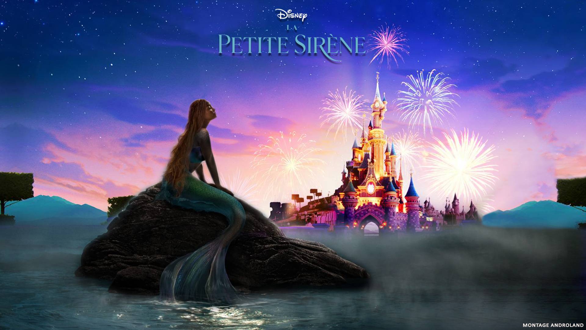 Voiture de la petite sirène : Disneyland Paris : Marne-la-Vallée :  Seine-et-Marne : Île-de-France 