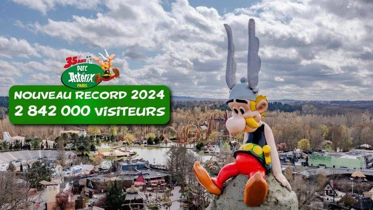 NOUVEAU RECORD DE FRÉQUENTATION POUR LE PARC ASTÉRIX AVEC 2 842 000 VISITEURS EN 2024