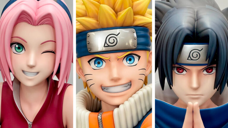 Naruto arrive avec des statues grandeur nature à Konoha Land au Parc Spirou